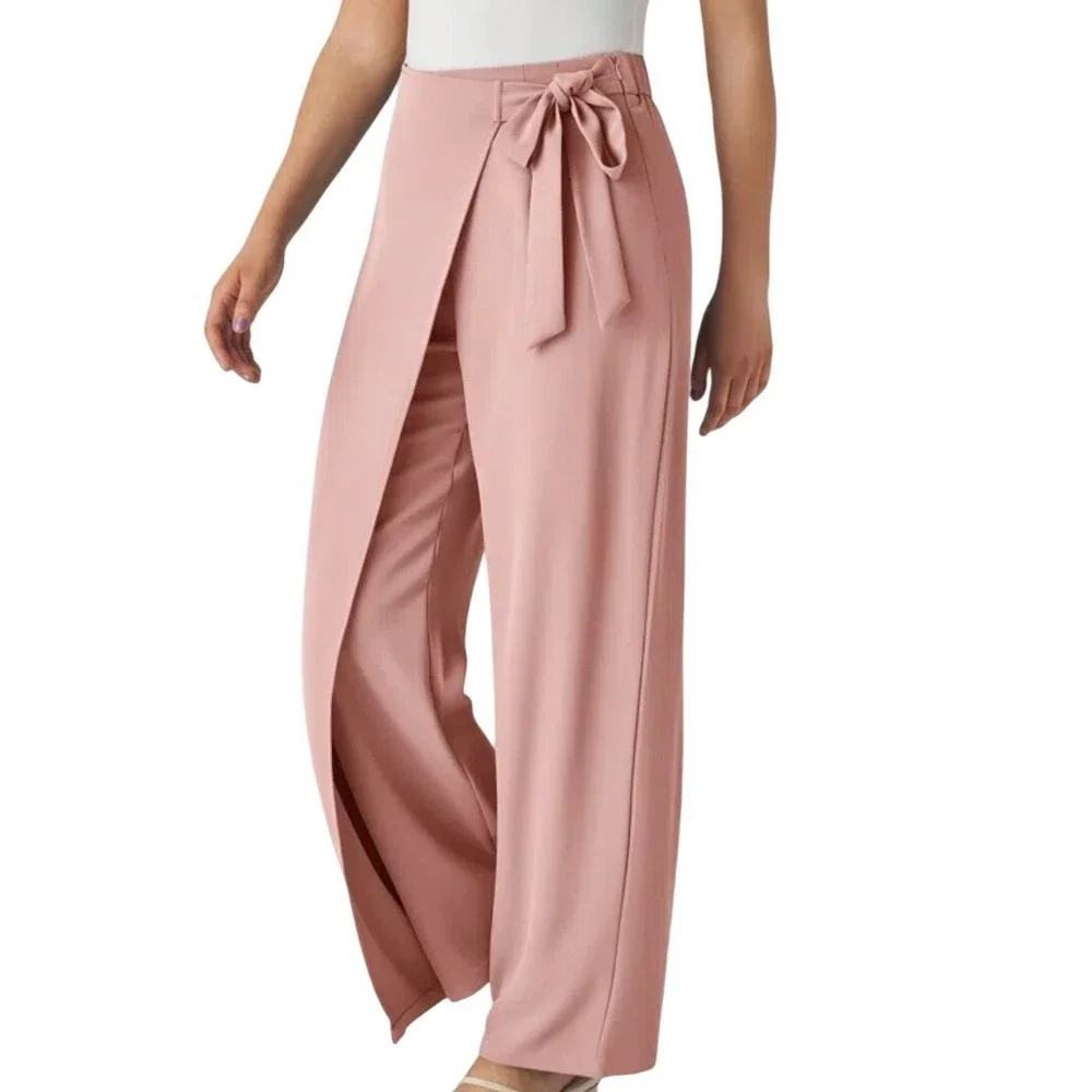 Halara Flex™ High Waisted Tie‎ Side Wide Leg Work Pants Sz Large Regular NWT NEW